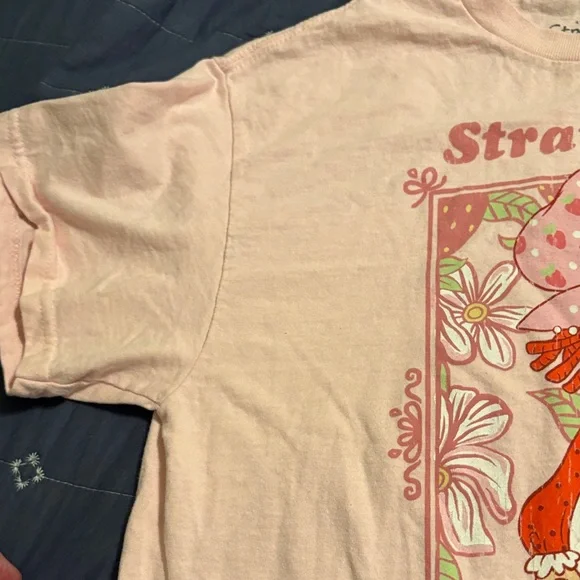 Strawberry Shortcake Women's Light Pink Graphic Tee - Picture 4 of 5